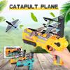 Bubble Catapult Plane One-Click Ejection Model Foam Airplane for Outdoor Kid Toy
