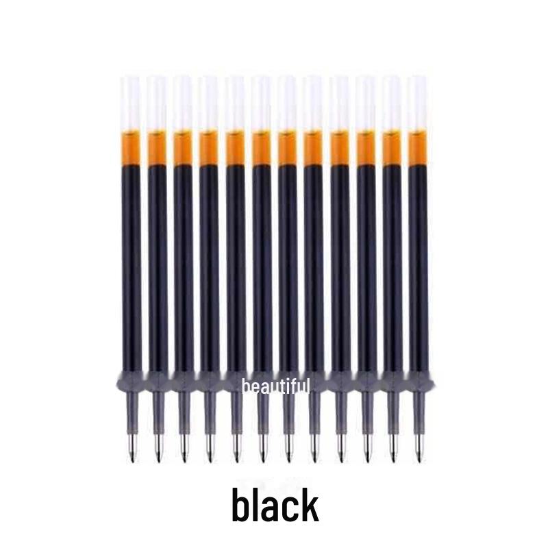 Новая ручка с быстросохнущими черными чернилами, стержень 0,5 мм, большая емкость — идеально подходит для студентов, экзаменов, подписей в офисе