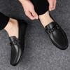 Luxury Soft Flats Genuine Leather Shoes Men Round Toe Moccasin Loafers Man Casual Shoes Quality Footwear Designer Shoes