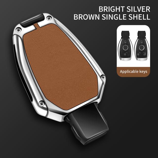 Чехол для дистанционного ключа автомобиля из цинкового сплава, брелок для Mercedes Benz ABCE Class GLA CLA GLC CLS W204 W221 W205 W176 W212 W463 AMG