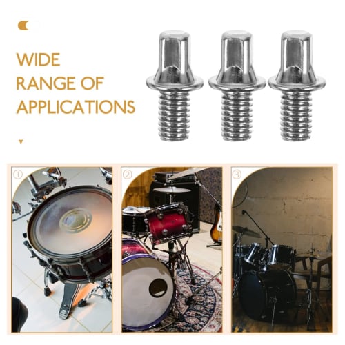 TOPPERFUN Drum Pedal Screws, Drum Thread Joints, Drum Pedal Screws, Square Nuts, Drum Pedal Shaft Bolts, Musical Instrument Drum Replacement Screws, D