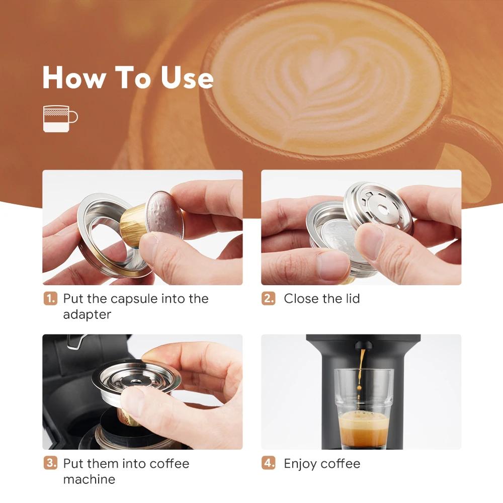 Для Vertuo Pop Vertuoline Next Многоразовый адаптер для кофейной капсулы Nespresso Преобразует в капсулы Vertuoline Аксессуары iCafilas