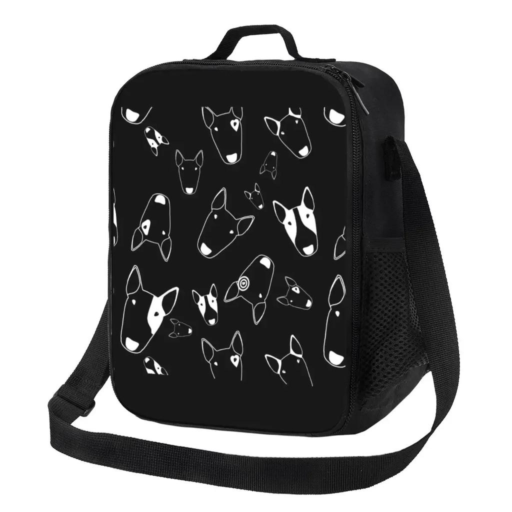 Rainbow Bullies Funny Bull Terrier Insulated Lunch Tote Bag for Dog Resuable Thermal Cooler Food Bento Box Work School Travel