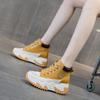 7cm Cow Genuine Leather Platform Wedge Shoes Autumn Pumps Women Ankle Booties Spring Chunky Sneakers High Top Sneakers Summer