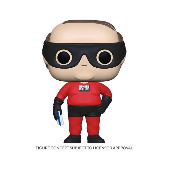 Funko - The Office - Figurine POP! Figurine Kevin as Dunder Mifflin Superhero 9 cm