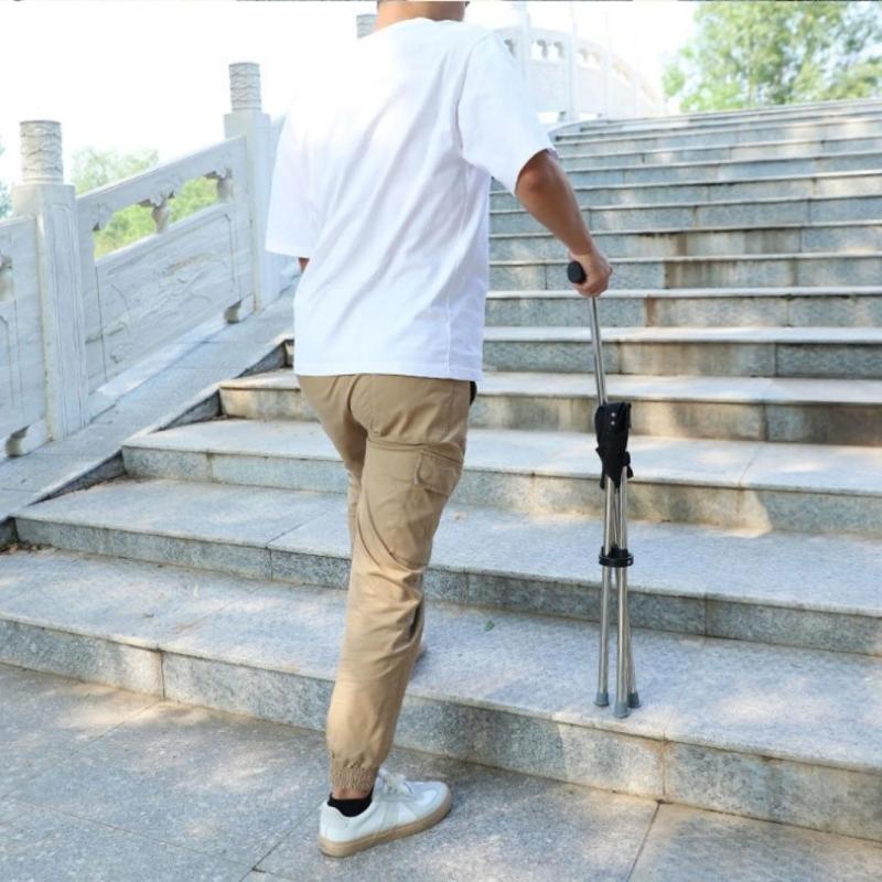 Foldable Chair Cane with Seat for Travel Walking Stick and Supportive Mobility Assistance for Senior Adult All Age