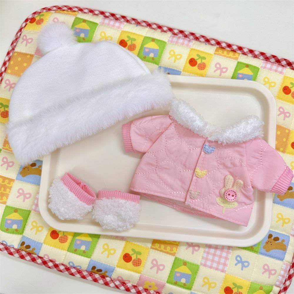Coat Doll Clothes Dress Winter Set Cotton Doll Outfit Dress  Cotton Doll Accessories