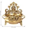 Латунная этническая резная чаша Ганеша 7 дюймов латунная чаша Urli Decor, золотая, чаша Urli для домашнего декора, новая
