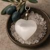 Selenite Heart Pendant