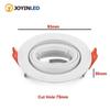 White/Satin Nickel Round MR16 Ceiling Light Downlight Custom-made Aluminium Adjustable Gu Aluminum Modern Style