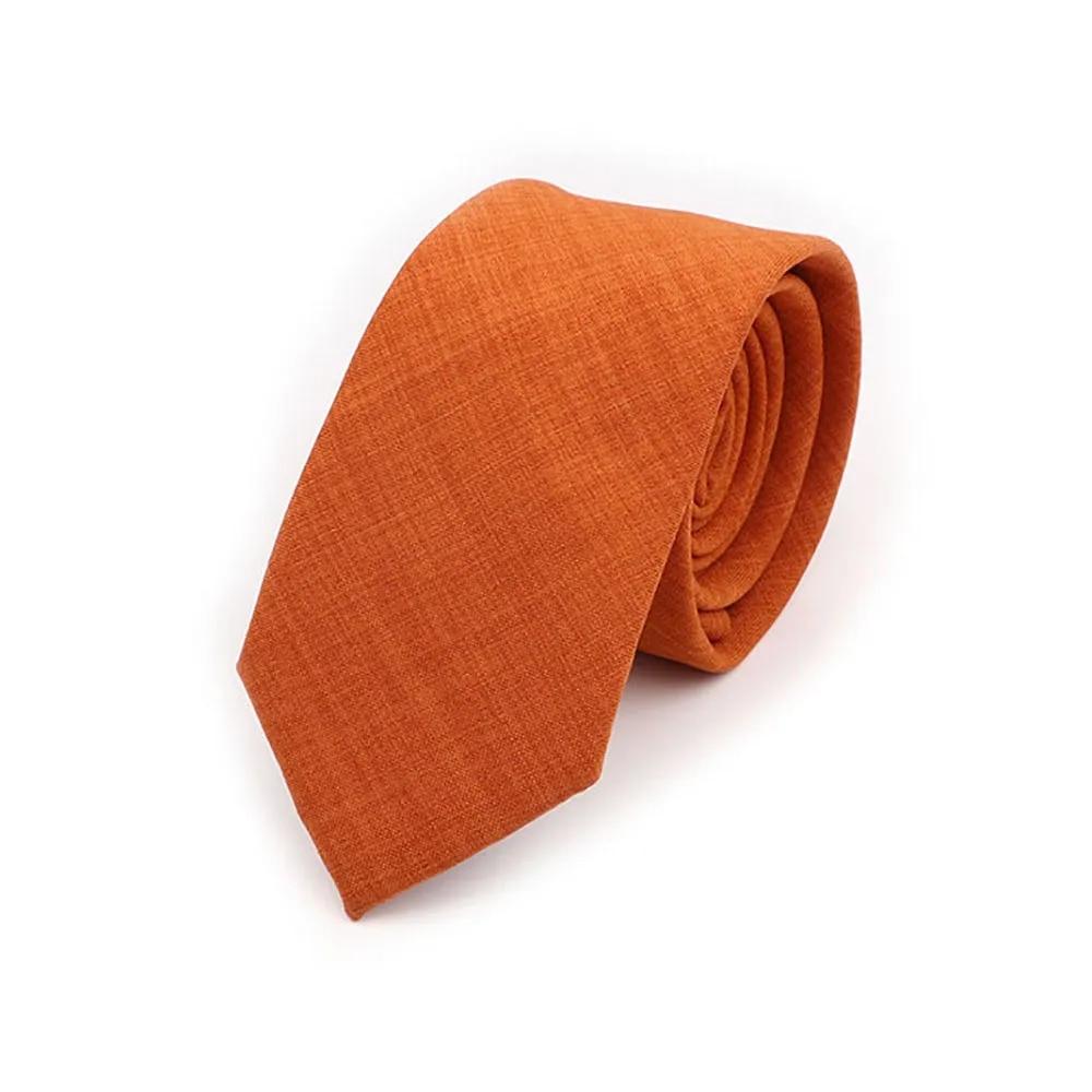 Solid Handmade Tie Color Cotton Ties Men Necktie Narrow Pink Sage Green Casual Tie Wedding