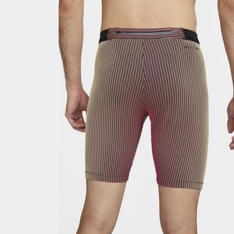 Nike Dri-FIT полосатый логотип с эластичной резинкой на талии, облегающие спортивные шорты, мужские брюки, розовый, черный, DM4623-016