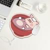 Креативный розовый коврик для мыши LuLu Pig для ноутбука - Неправильной формы, Нескользящий, Износостойкий, Легко чистящийся, Маленький коврик для офисного стола