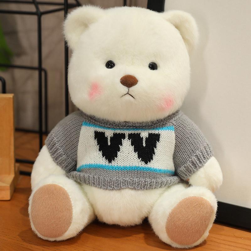 New 23cm Stuffed Plush Sweater Joint Bear Animals Soft Dolls Baby Funny Pet Girls Boys Birthday Gifts Decor