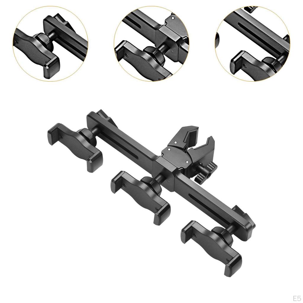 Phone Holder Bracket,Lightweight Portable Sturdy Tripod Mount Smartphone Clamp for Vlog