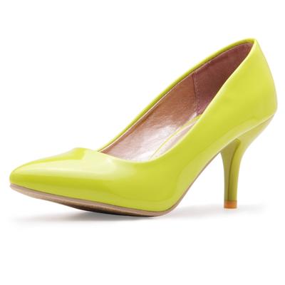 Туфли-лодочки на высоком каблуке Candy, женские, сексуальные, с острым носком, желтые, розовые, черные, синие, женские, на каблуке, для офиса, свадьбы, большой размер 48