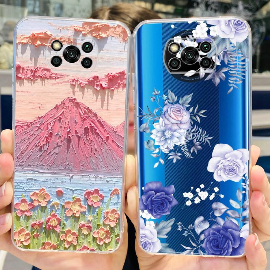 Чехол для Xiaomi Poco X3 Pro Новый Модный Расписной Чехол Прозрачный Силиконовый Мягкий ТПУ Чехол для Телефона Для Xiaomi Poco X3 NFC PocoX3 Pro Корпус