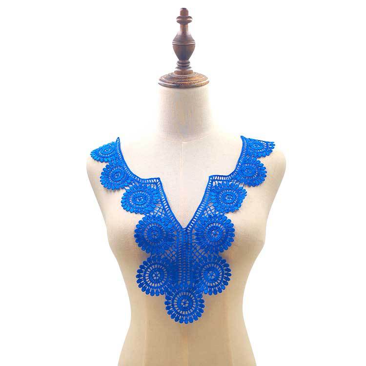 Водорастворимый воротник, вышитый воротник из полиэфирного шелка, трехмерная ажурная брошь, кружевной съемный воротник, кружевные аксессуары для DIY