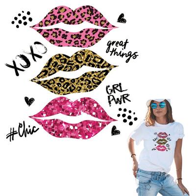 Цветные нашивки для губ для одежды Parches Ropa, термопресс, аппликации, наклейки для одежды, джинсы, толстовки «сделай сам», термонакладки для одежды