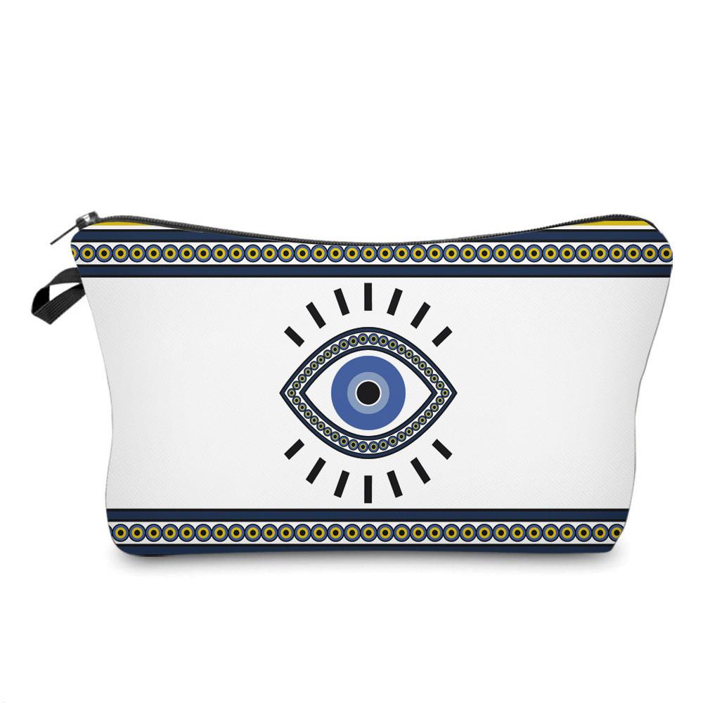 New Cross-border Printed Devil Eye Clutch Bag Ladies Multi-functional Travel Organizer