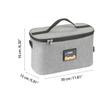 Портативная 8л 12В автомобильная сумка для подогрева еды, подогреватель, контейнер, ЖК-цифровой дисплей, серый
