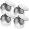 4Pcs Tins DIY Jars Containers with Lids Candles Making Jars Empty Jars Metal Can