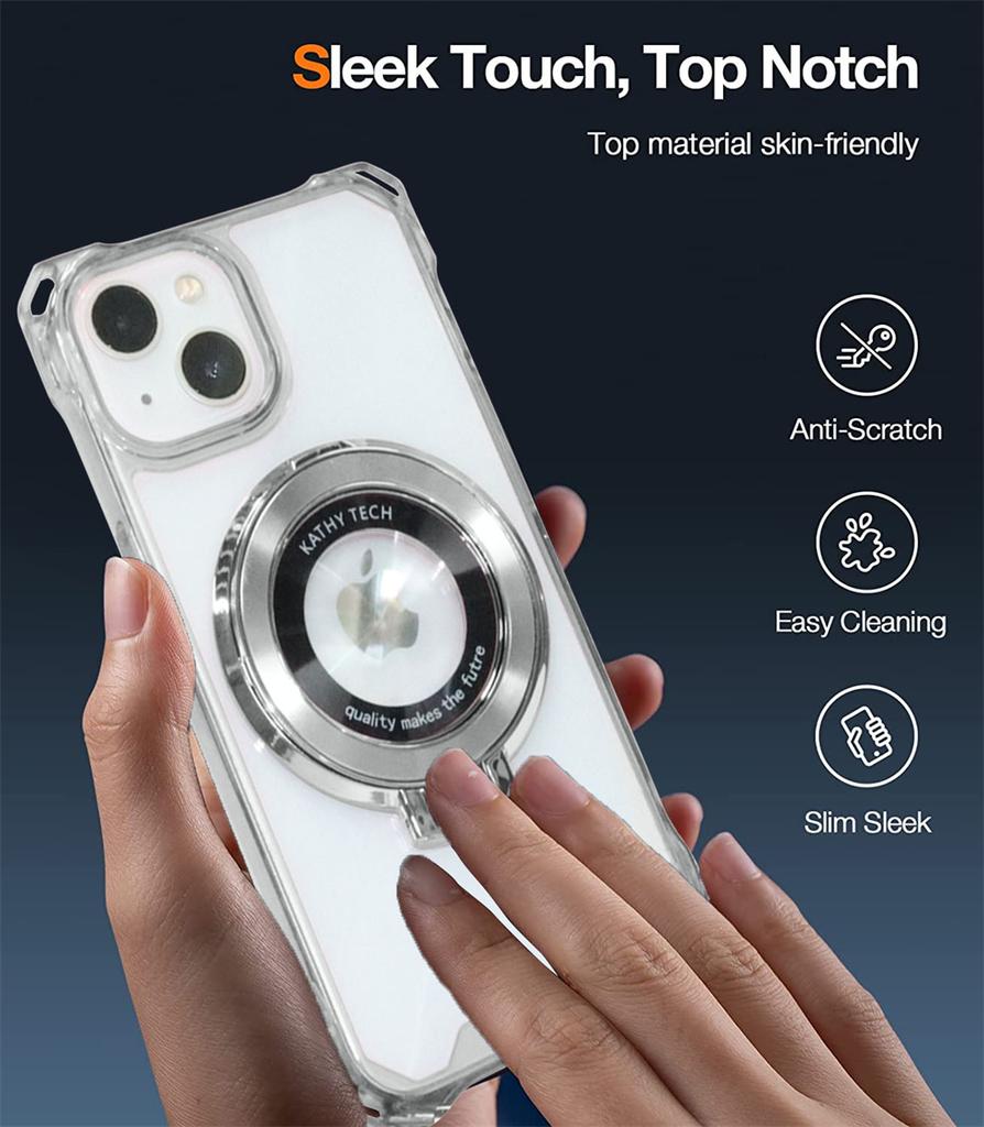 Ударопрочный магнитный держатель-подставка для телефона чехол для iPhone 16 15 12 13 14 Pro Max Plus для Magsafe Wireless Charger Bracket Cover