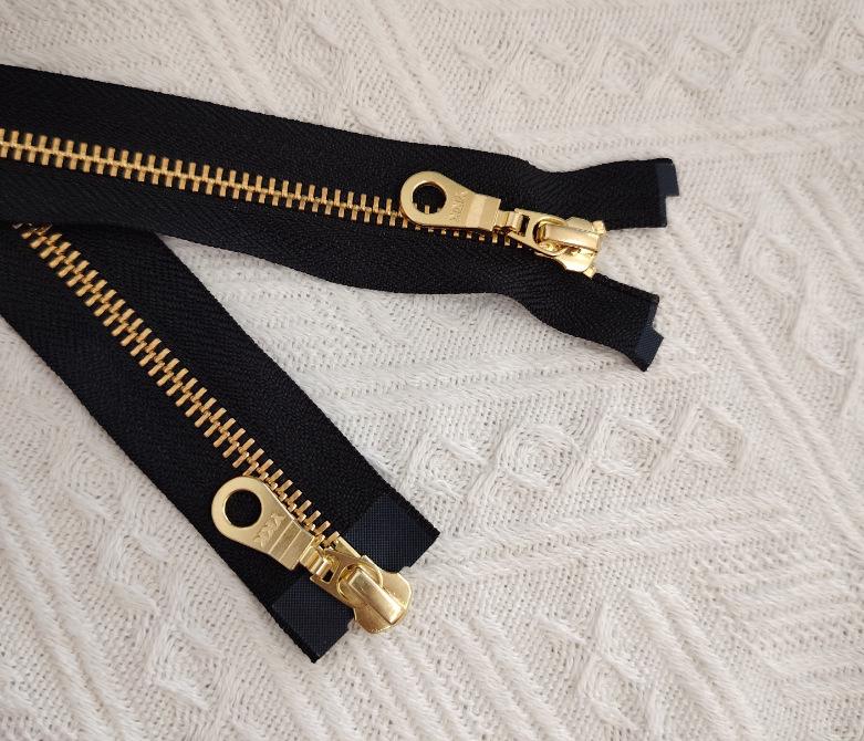 YKK №. 5 Металлическая молния с двумя замками для курток и свитеров