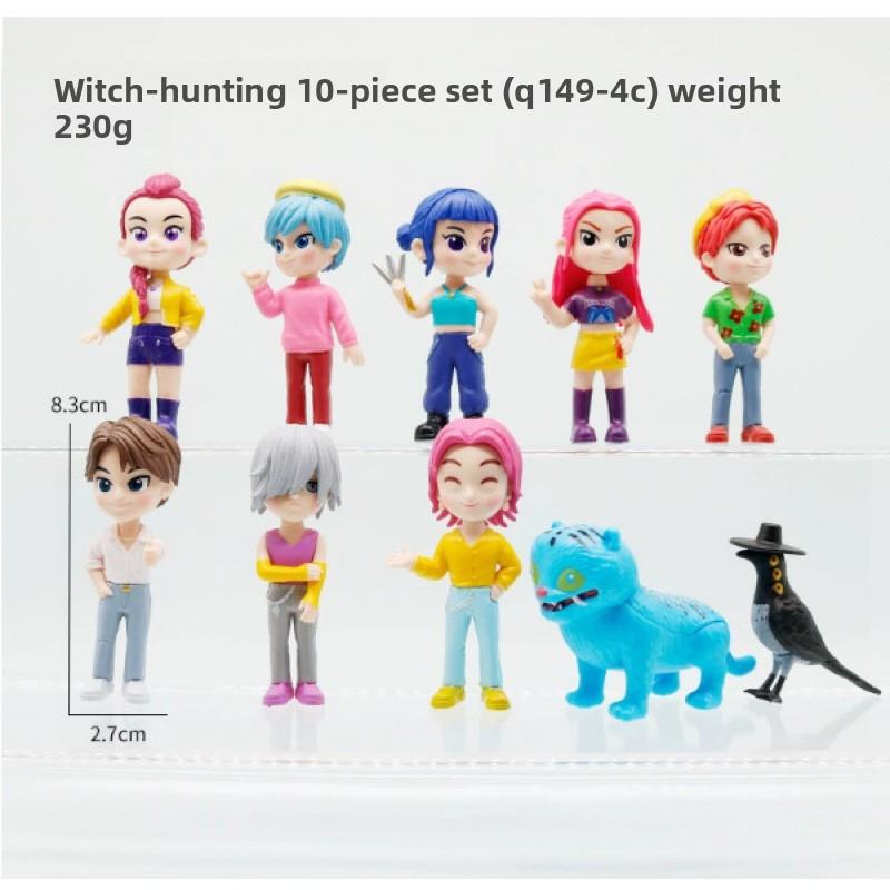K-Pop Новая группа девушек-охотниц на демонов Мужская группа Фигурка Модель Слепая коробка Tide Play Кукла Украшение