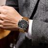 POEDAGAR Fashion Business Men Quartz Watch Waterproof Chronograph Luminous Date Man Wristwatch Leather Men's Watches Clock Reloj