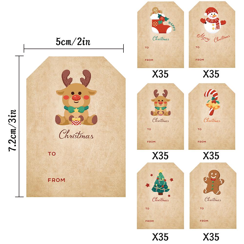 Roll/210pcs Vintage Birthday Stickers 2x3in Happy Birthday Stickers, Gift Wrap Labels, Christmas Labels, Sticker Labels