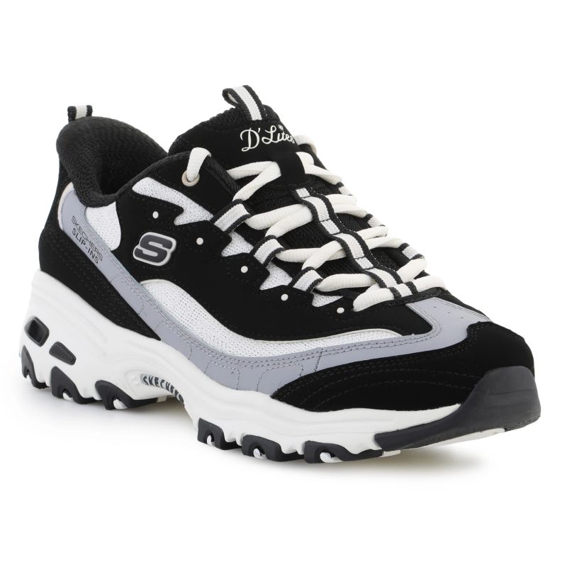 Skechers sport d'lites sneakers leather blend Black/Natural