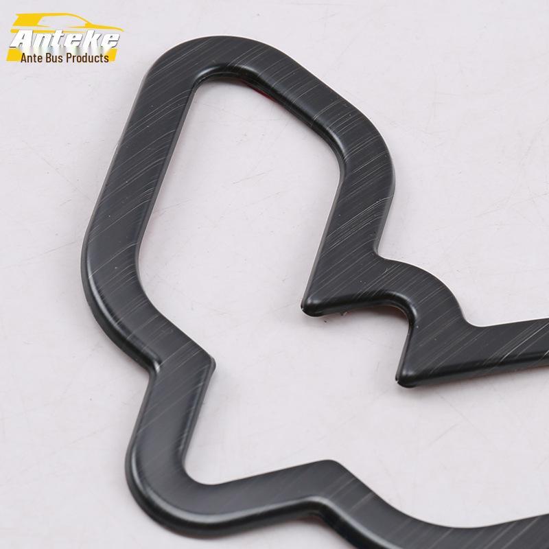 Hongguang S Steering Wheel Emblem Frame & Dashboard Sticker for 18 Models