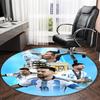1pc M-Messi1 Carpet, Round Rug, Comfortable, Suitable for Entryways, Living Rooms, Office, And Bedrooms, Christmas Decoration