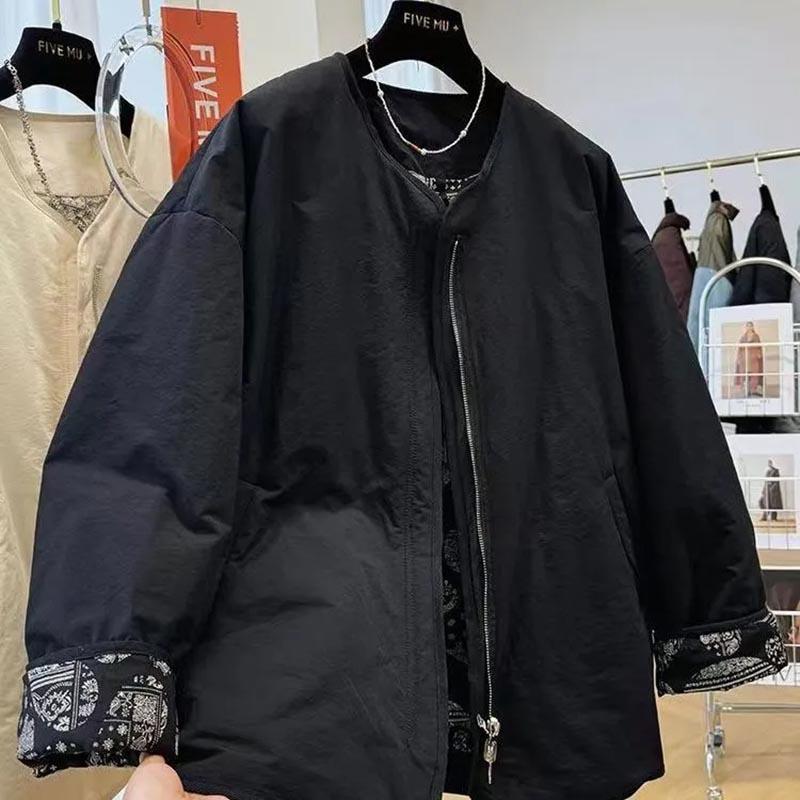 Coat for Women Cotton Autumn Winter Thickened Casual Oversize Double Layer Windbreaker Waterproof Jacket