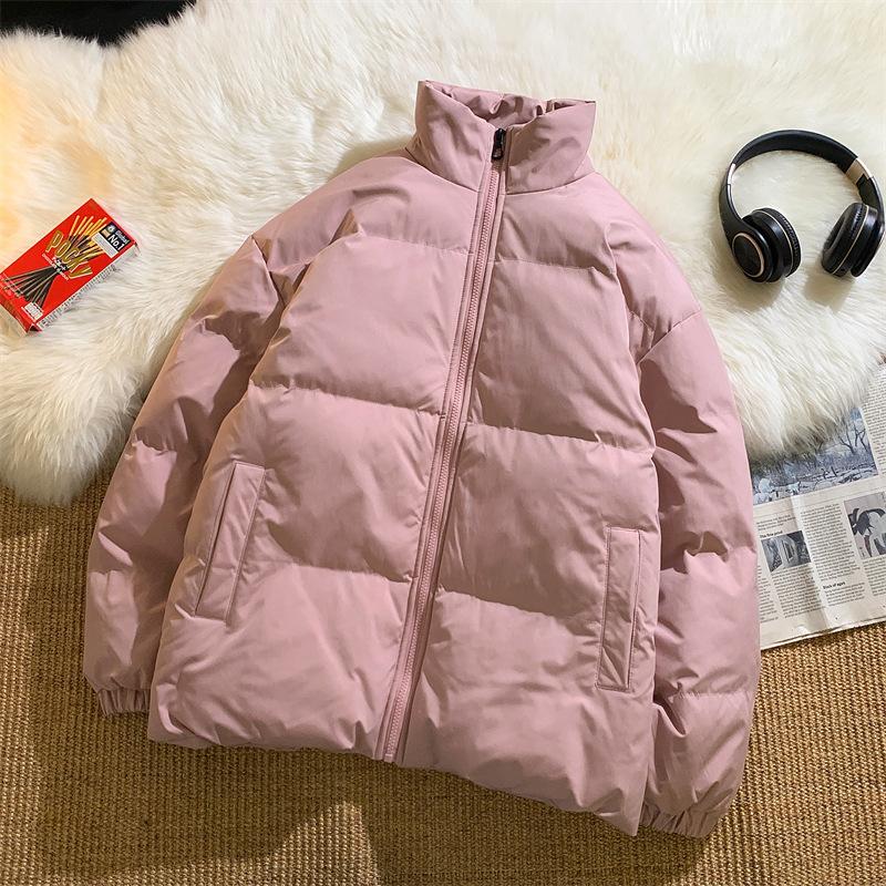 Мужская осенне-зимняя новая черная одежда с воротником-стойкой, утепленная, утепленная, молодежная, с хлопковой подкладкой