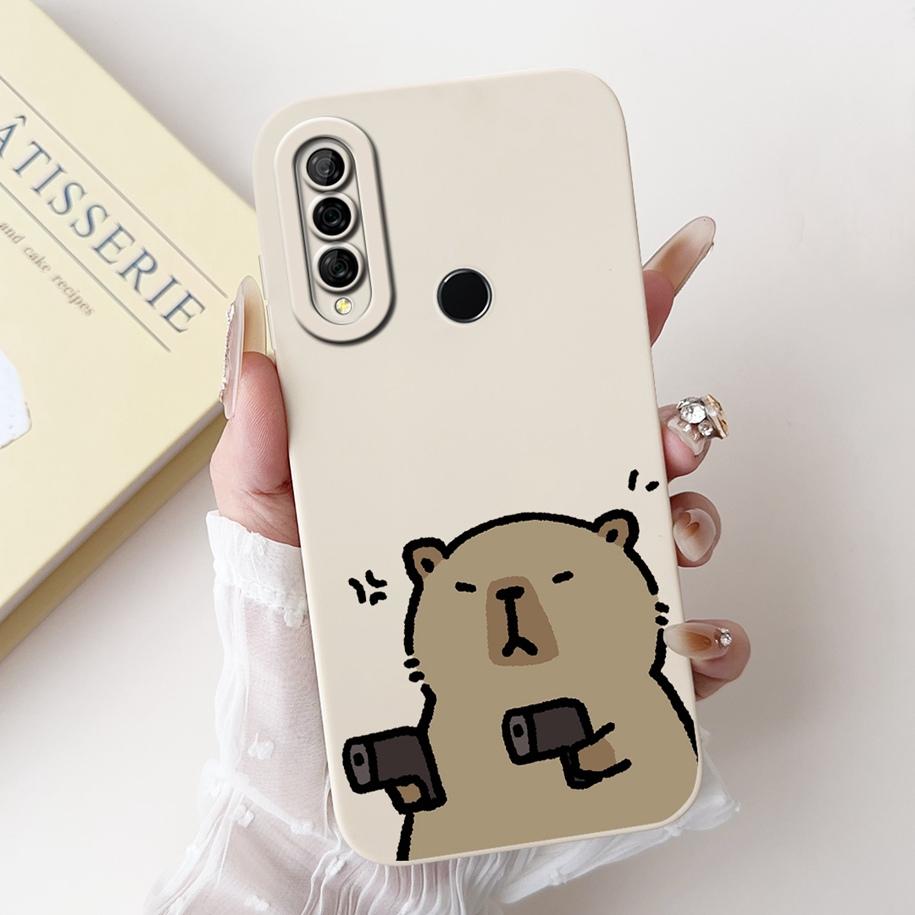 Чехол для Huawei P30 Lite MAR-LX1A Чехол Милый Мультяшный Защита Камеры Мягкий Чехол для Телефона Для Huawei P30Lite Nova 4e Honor 20S Capa