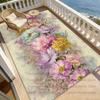 Romantic Elegant Rug Vintage Floral Theme Decor Living Room Bedroom Dining Room Carpets Home Decor Comfortable Mats Non Slip
