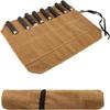 Canvas Knife Roll Bag Portable Lightweight Chef Knife Storage Carrier 1Pcs Suitable for Home Kitchen Camping Trip