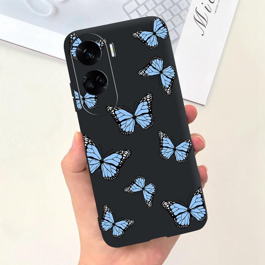 Candy Color Silicon Case For Honor 90 Lite 2023 Cute Soft Rubber Phone Bumper For Honor 90lite CRT-NX1 5G Back Cover