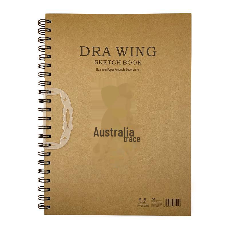 Thickened Cowhide Portable Sketchbook for Kids & Students - 16K Hand-Painted Art Book for Drawing.