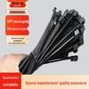 Черные Утолщенные Самозапирающиеся Нейлоновые Кабельные Стяжки, Прочная Фиксация, Устойчивые к Низким Температурам, 4,8x300мм Пластиковые Хомуты