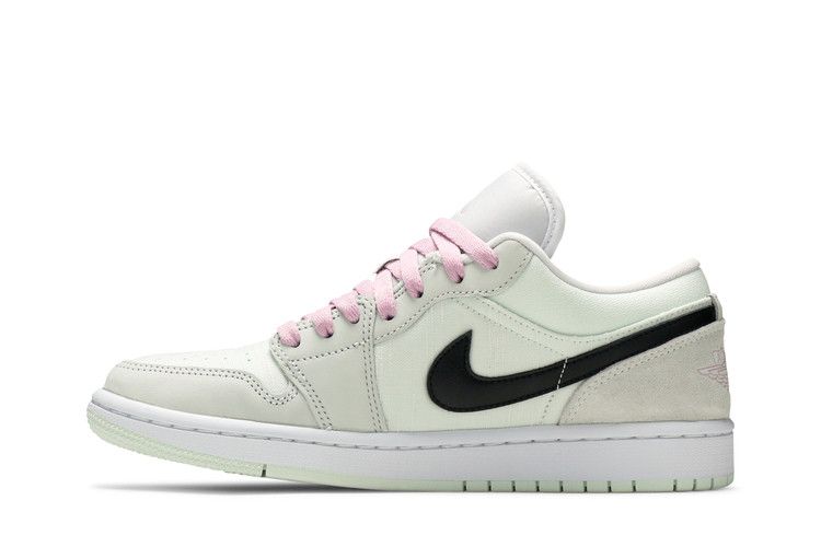 Women's Sneakers Nike Jordan 1 Low SE Barely Green (Women's) Barely Green/Black-Light Arctic Pink-White