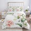 Деревенский Цветочный Белый Дерево Листья Цветочный Удобный Пододеяльник Наволочка Комплект Постельного Белья Детская Спальня Декор Домашний Текстиль