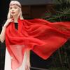 Solid Color Silk Scarf Fashion Scarves Wrap Long Lightweight Shawls for Women, 160*50cm