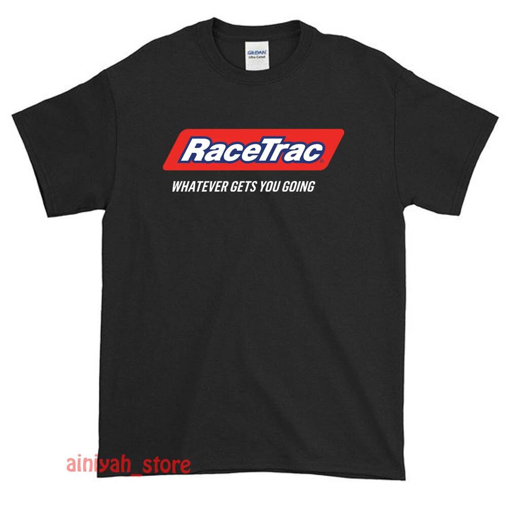 Бензоколонки RaceTrac Логотип Race Trac Мужская смешная футболка Размер США S-XXL