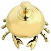 Antique Brass Crab Bell Hotel Counter Reception Bell Teacher Desk Bell