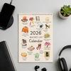 Календарь списка желаний на 2026 год Художественный настенный календарь-планировщик Подвесной месячный календарь Карточка-напоминание о времени для использования дома и в офисе