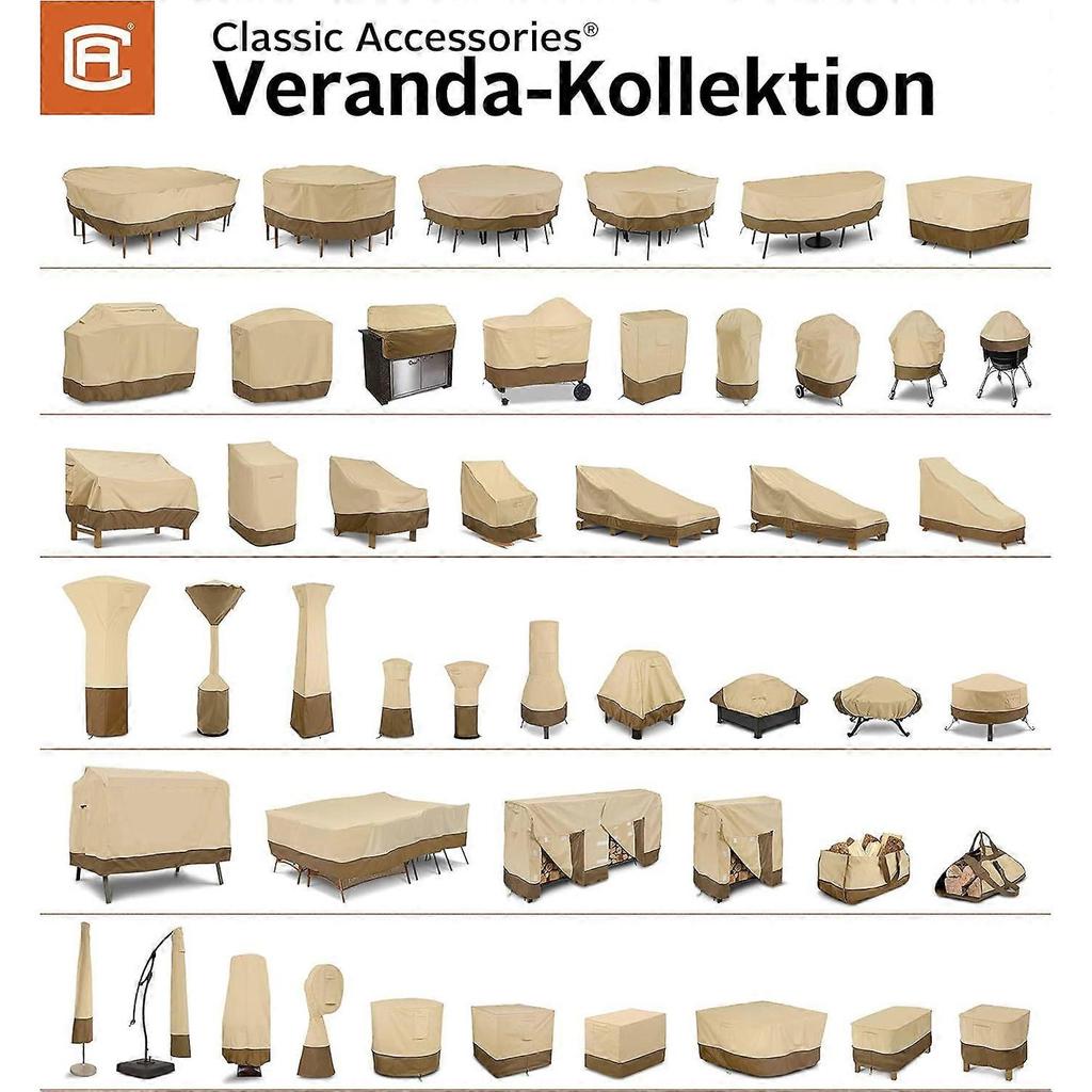 2025 Latest Model Veranda Water-Resistant 45.5 Inch Patio Cushion and Cover