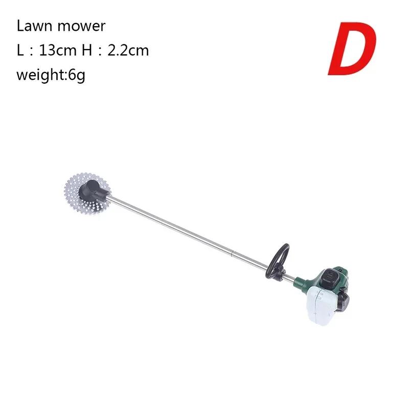 Симуляционный ремонтный инструмент Пила 1:12 Кукольных домиков Миниатюрная бензопила Газонокосилка Садовый декор Мебельные аксессуары Садовое украшение